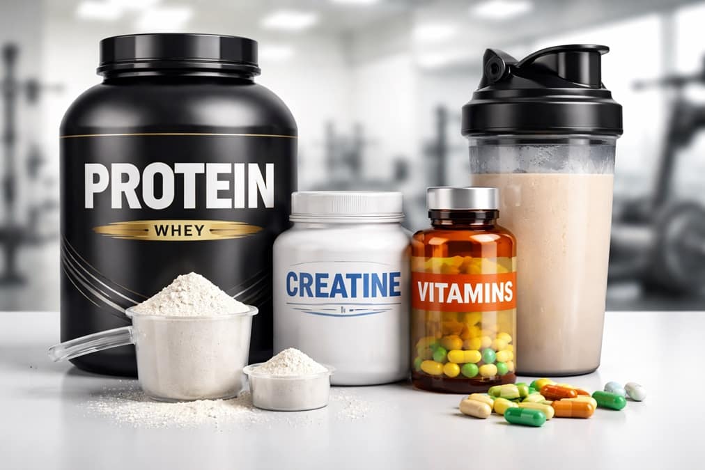 guía de suplementos deportivos proteínas creatina y vitaminas